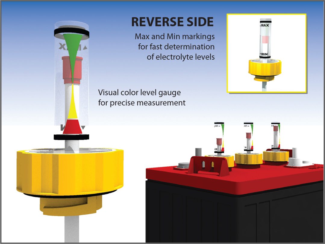 Battery Water Level Indicator Vent Cap Instantly See Your Batteries Water Level